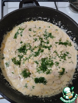 Сливочный соус из ветчины и лука