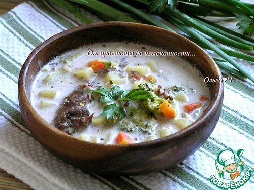 Сливочный суп из утки с рисом Сливочный суп из утки с рисом