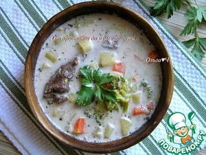 Сливочный суп из утки с рисом Сливочный суп из утки с рисом