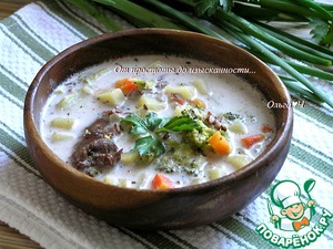 Сливочный суп из утки с рисом Сливочный суп из утки с рисом