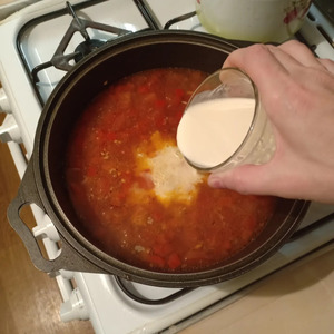 Сливочный суп с курицей и макаронами Сливочный суп с курицей и макаронами