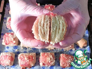 Слоистое печенье с малиновым джемом