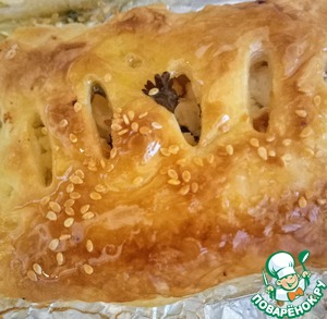 Слойки из козьего сыра с мёдом Слойки из козьего сыра с мёдом