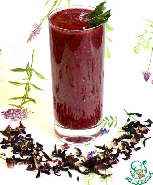 Смузи фруктовый "Каркаде" Смузи фруктовый "Каркаде"