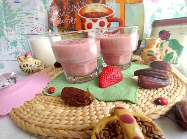 Смузи клубничный на кефире Смузи клубничный на кефире