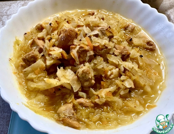 Солянка. Курица. Бульон. Капуста Солянка. Курица. Бульон. Капуста