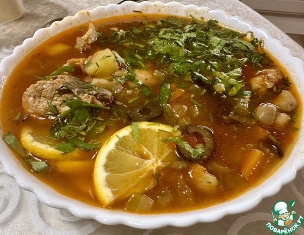 Солянка. Семужий бульон и прочее