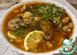 Солянка. Семужий бульон и прочее