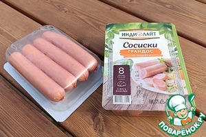 Сосиски в лаваше на садже Сосиски в лаваше на садже