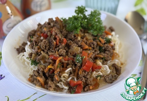 Соус "Болоньезе" по-азиатски