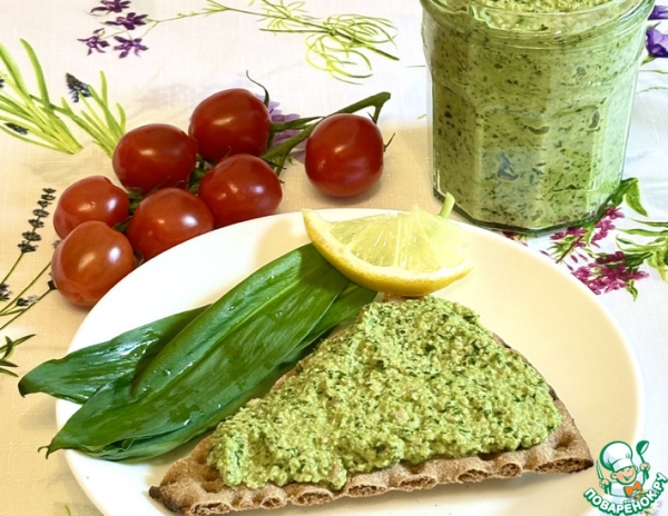 Соус из черемши и семян