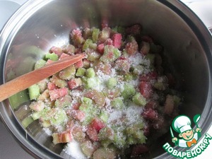 Соус с черникой и ревенем