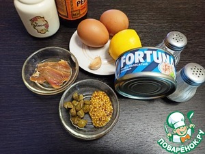 Соус Тоннато с варёным яйцом Соус Тоннато с варёным яйцом