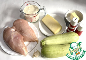 Спагетти из цуккини с курицей Спагетти из цуккини с курицей