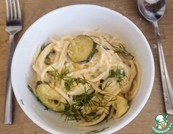 Спагетти в "масле" из цуккини Спагетти в "масле" из цуккини