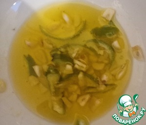 Спаржа, фисташки и лайм на гриле