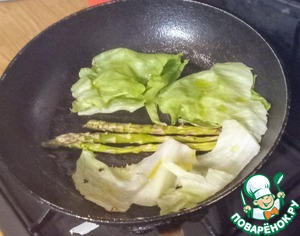 Спаржа, фисташки и лайм на гриле