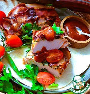 Стейк индейки под беконом Стейк индейки под беконом