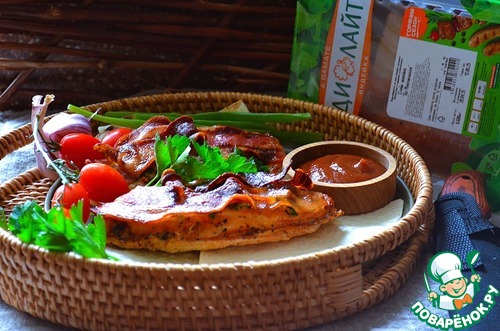 Стейк индейки под беконом Стейк индейки под беконом