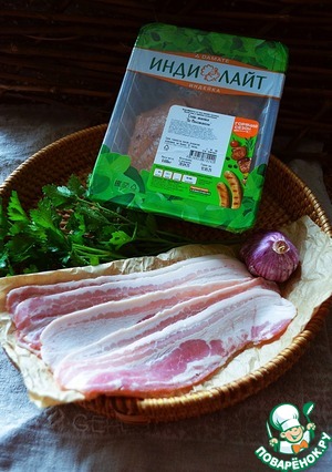 Стейк индейки под беконом Стейк индейки под беконом