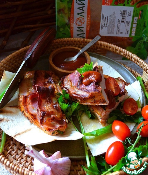 Стейк индейки под беконом Стейк индейки под беконом