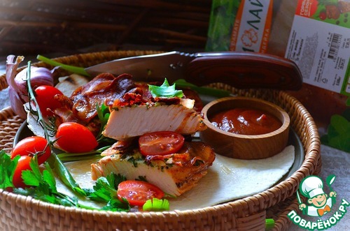 Стейк индейки под беконом Стейк индейки под беконом