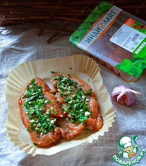 Стейк индейки под беконом Стейк индейки под беконом