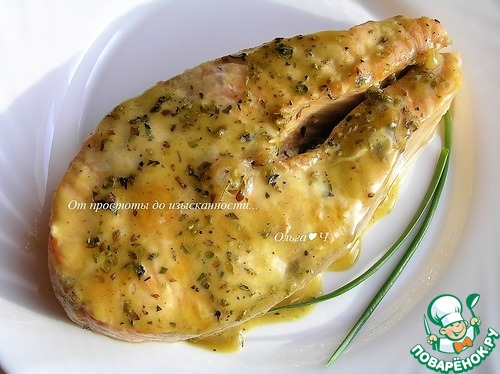 Стейки лосося в карамельном соусе Стейки лосося в карамельном соусе