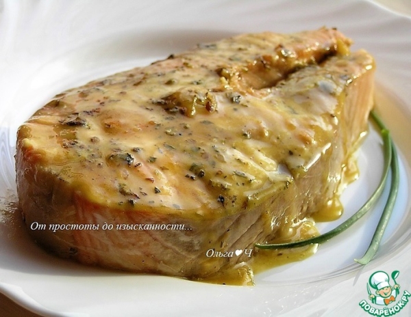 Стейки лосося в карамельном соусе Стейки лосося в карамельном соусе