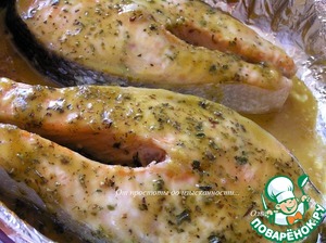 Стейки лосося в карамельном соусе Стейки лосося в карамельном соусе