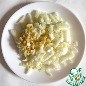 Стручковая фасоль с фаршем по-китайски