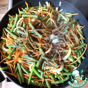 Стручковая фасоль с морковью Стручковая фасоль с морковью