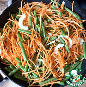 Стручковая фасоль с морковью Стручковая фасоль с морковью