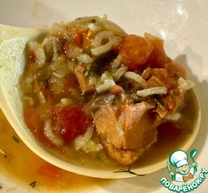 Суп-харчо из лосося. От Сулаквелидзе Суп-харчо из лосося. От Сулаквелидзе