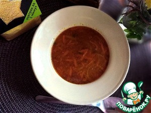 Суп из кильки с кукурузной полентой Суп из кильки с кукурузной полентой