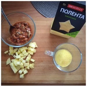 Суп из кильки с кукурузной полентой Суп из кильки с кукурузной полентой