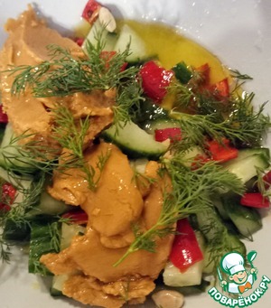 Суп из огурца и арахисового масла