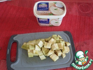 Суп-пюре из баклажанов с сыром Суп-пюре из баклажанов с сыром