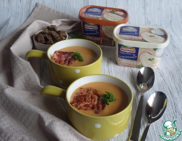 Суп-пюре из баклажанов с сыром Суп-пюре из баклажанов с сыром