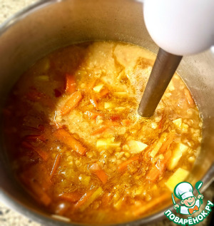 Суп пюре из чечевицы