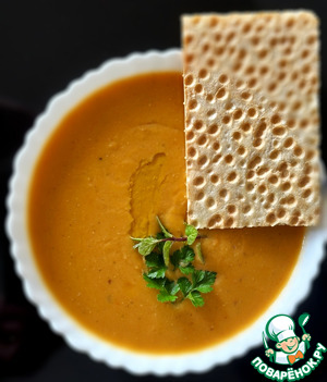 Суп пюре из чечевицы
