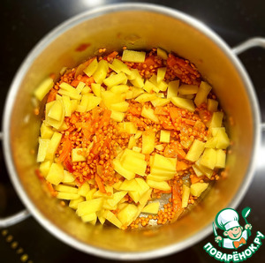 Суп пюре из чечевицы