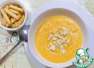 Суп-пюре с бататом и куриной грудкой