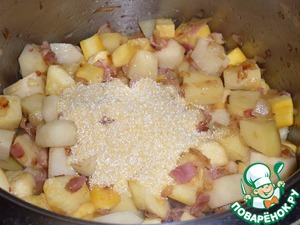 Суп-пюре с чечевично-злаковой полентой Суп-пюре с чечевично-злаковой полентой