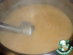 Суп-пюре с чечевично-злаковой полентой Суп-пюре с чечевично-злаковой полентой