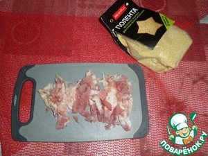 Суп-пюре с чечевично-злаковой полентой Суп-пюре с чечевично-злаковой полентой