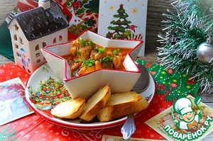 Суп-рагу с индейкой и фасолью