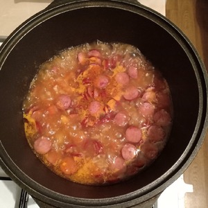 Суп с фасолью и сосисками Суп с фасолью и сосисками