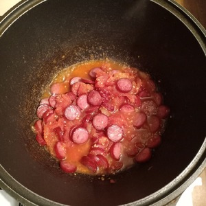 Суп с фасолью и сосисками Суп с фасолью и сосисками