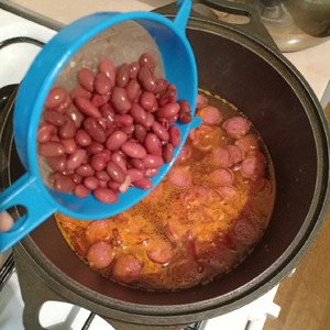 Суп с фасолью и сосисками Суп с фасолью и сосисками